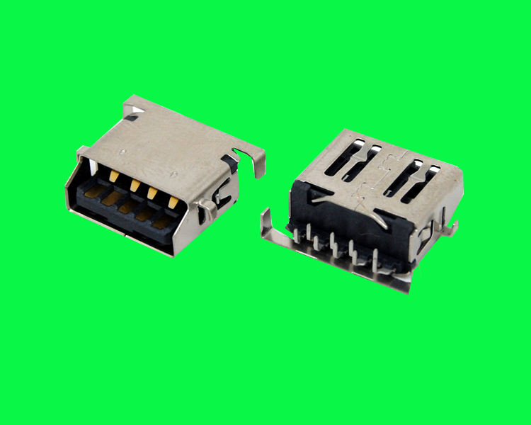 USB 3.0 AF反向沉板DIP 1.36 L=12.5斜口