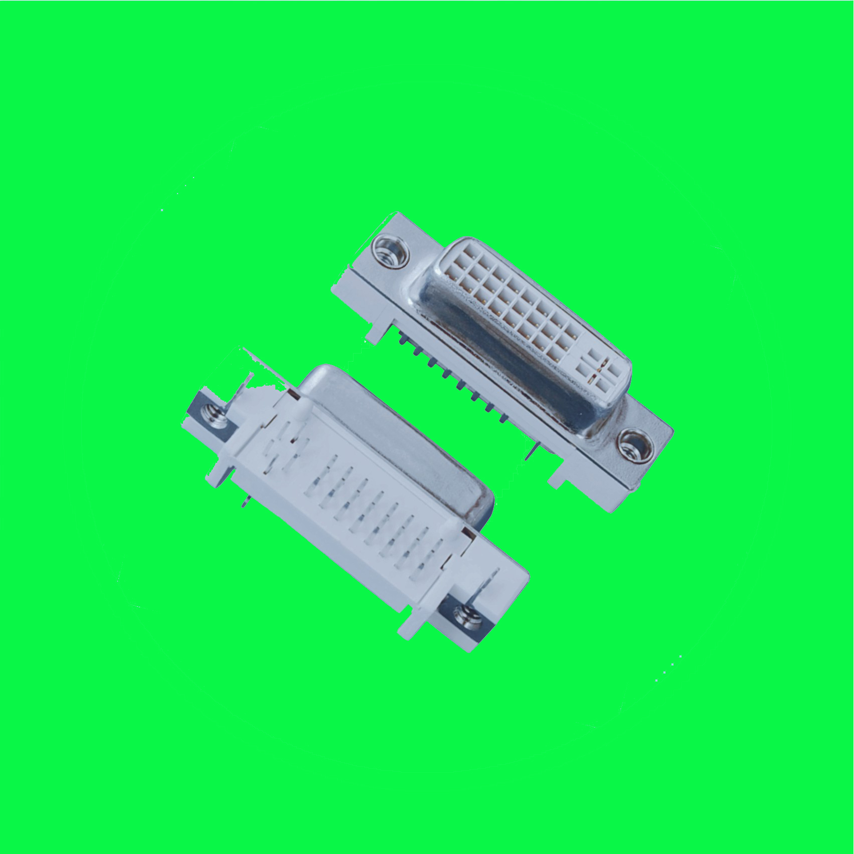 DVI 24+5 母DIP 90度