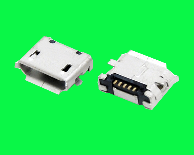 MICRO USB 5S B型SMT有柱加焊腳
