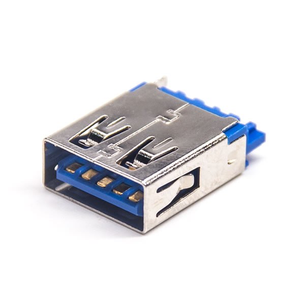 USB3.0A母焊線鐵殼1U''無卷邊