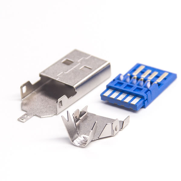 USB3.0 A公焊線三件套1U''28長OD5.0
