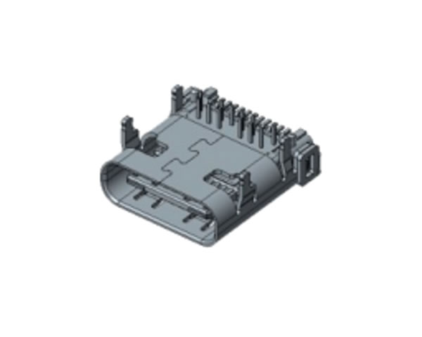 TYPE CF 24P 板上，L=9.8mm，排距0.70mm，外殼后蓋掏料腳長1.25mm
