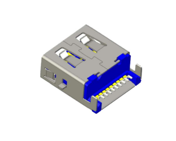 USB 3.0 AF 沉板2.45 居中L=14.25