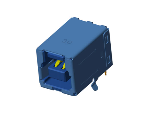USB 3.0 BF DIP 90度內(nèi)彎腳