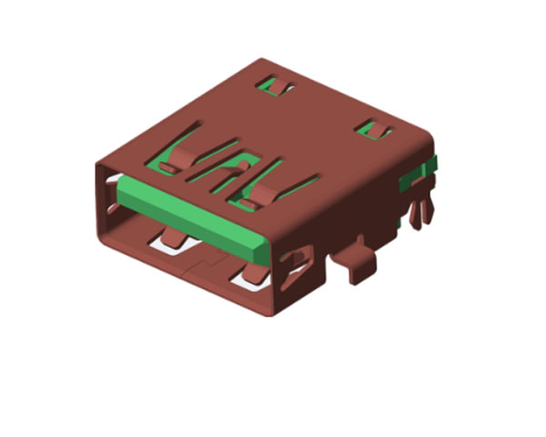 USB 3.0 AF 沉板4.26 DIP 90度 L=13.7